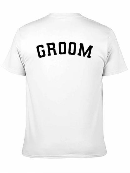 Groom Crew Neck T-Shirt - Black