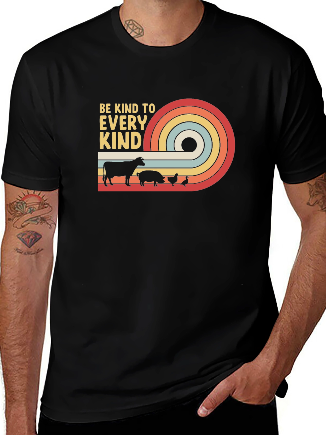 Be Kind to Every Kind T-Shirt - Black