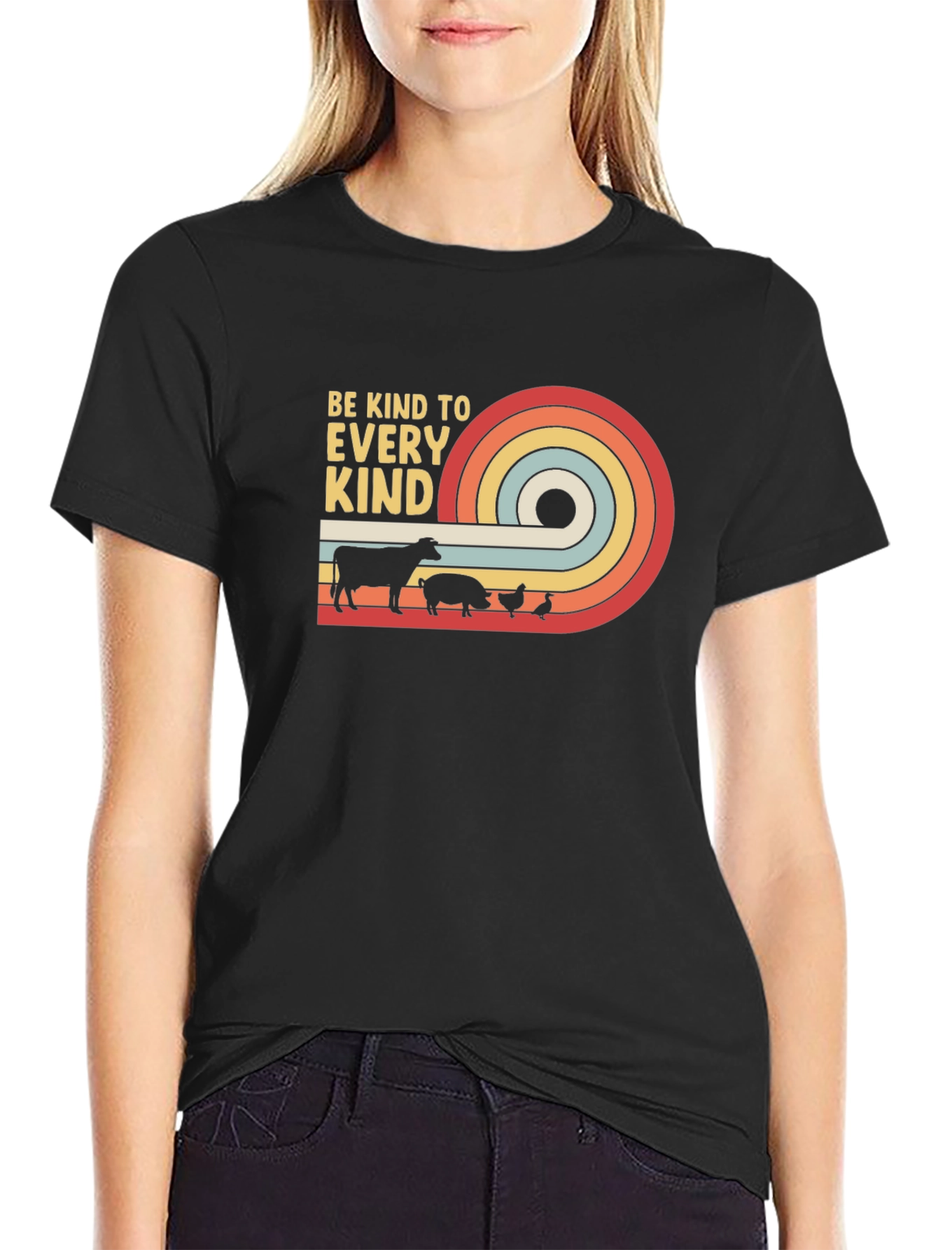 Be Kind to Every Kind T-Shirt - Black