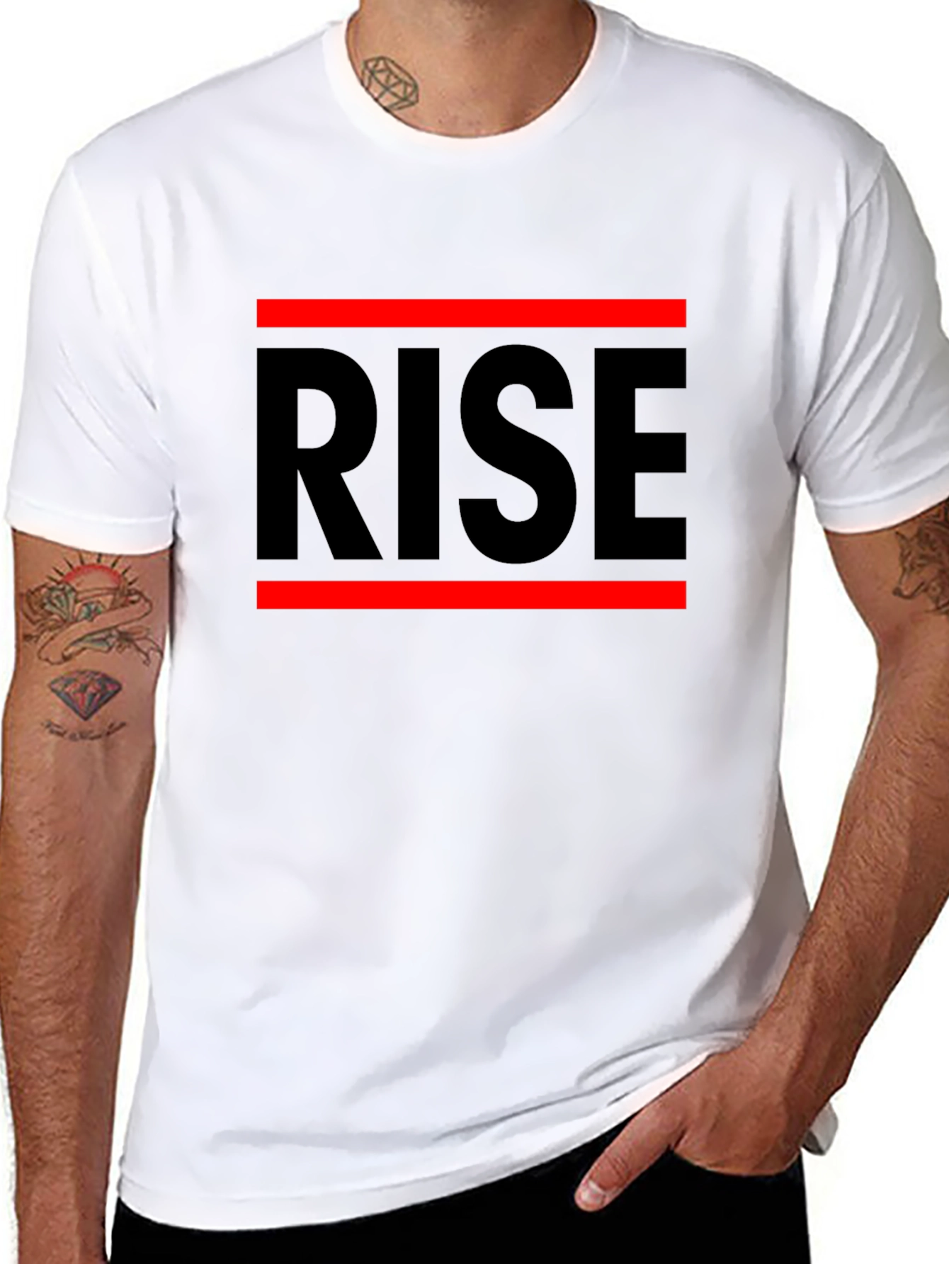 RISE Graphic Tee - Bold Statement T-Shirt