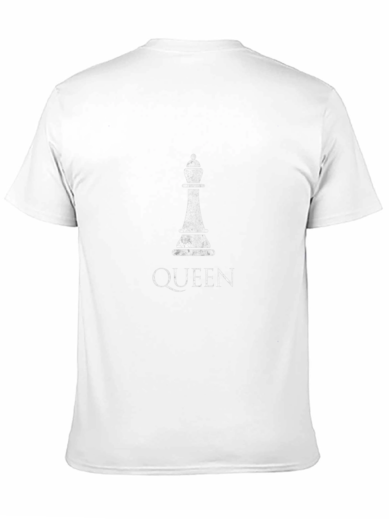 Queen Chess Piece Graphic Black T-Shirt