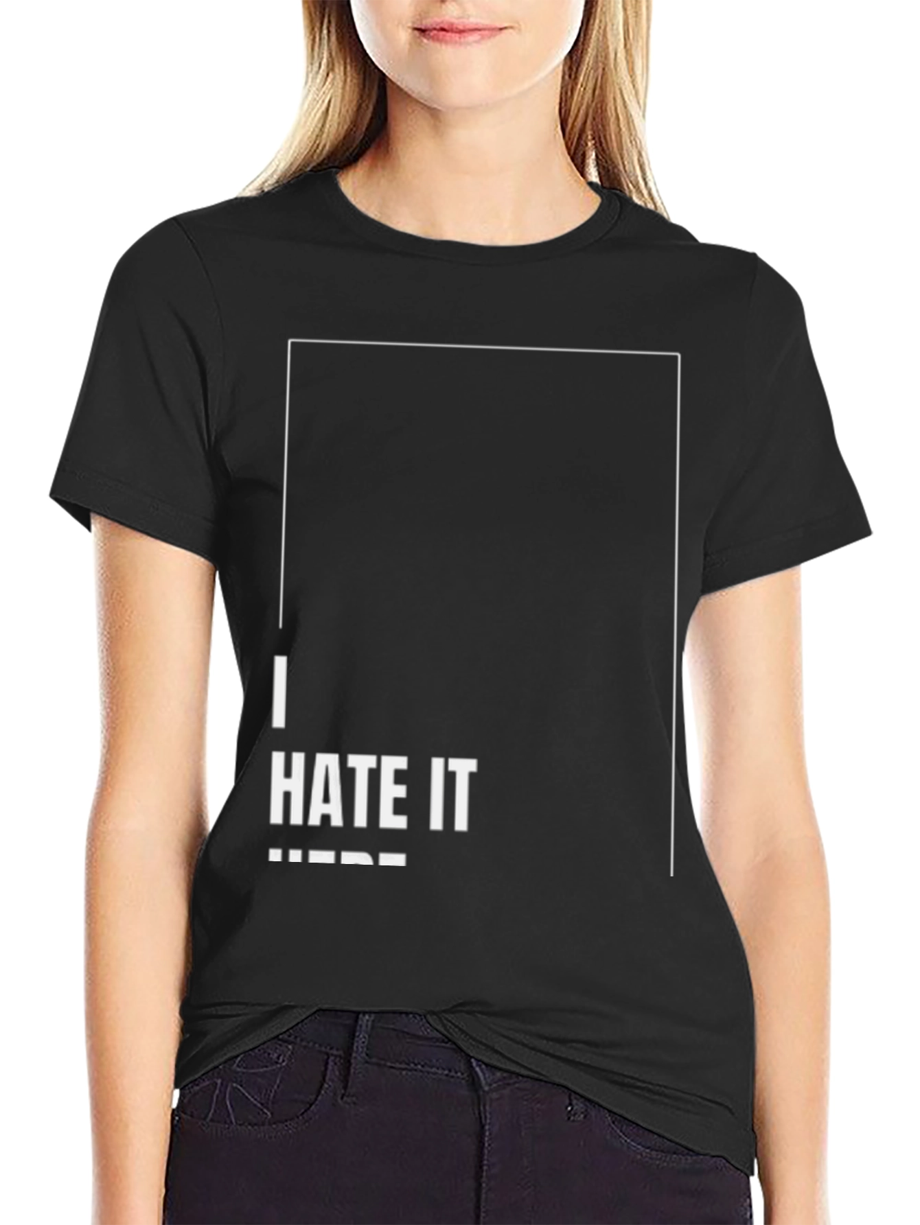 I Hate It Here Graphic T-Shirt - Black