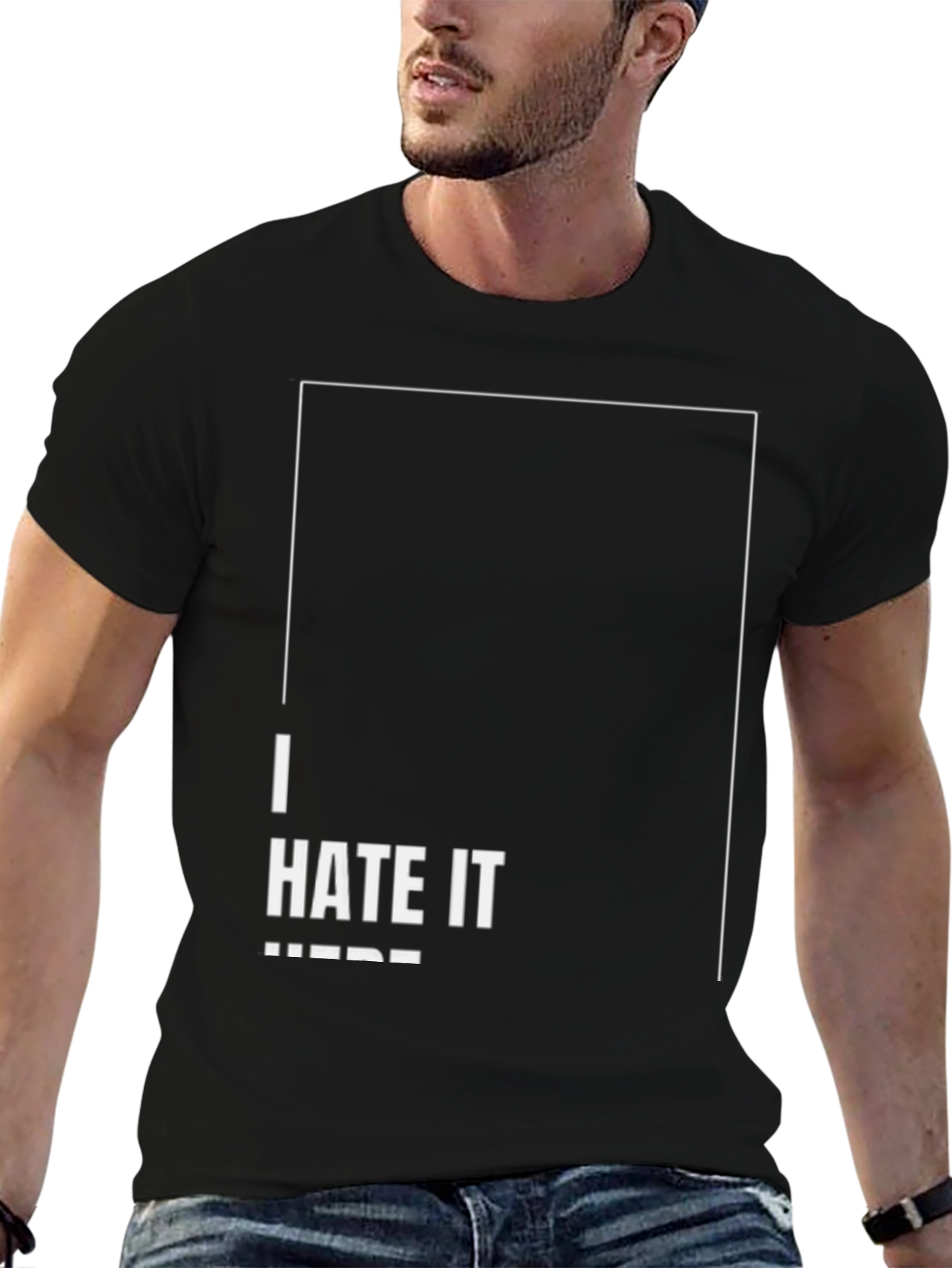 I Hate It Here Graphic T-Shirt - Black