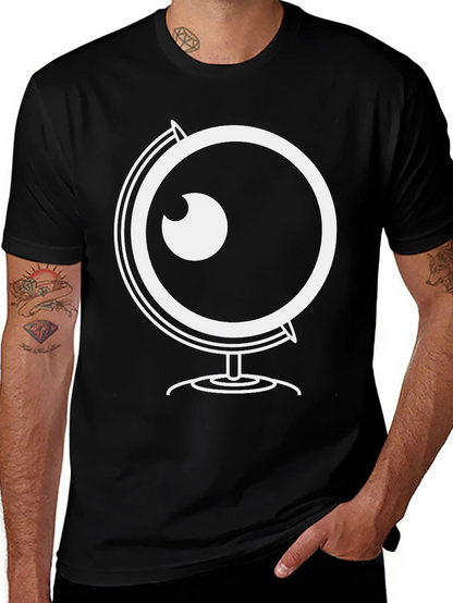 Globe Eyeball Graphic Black T-Shirt