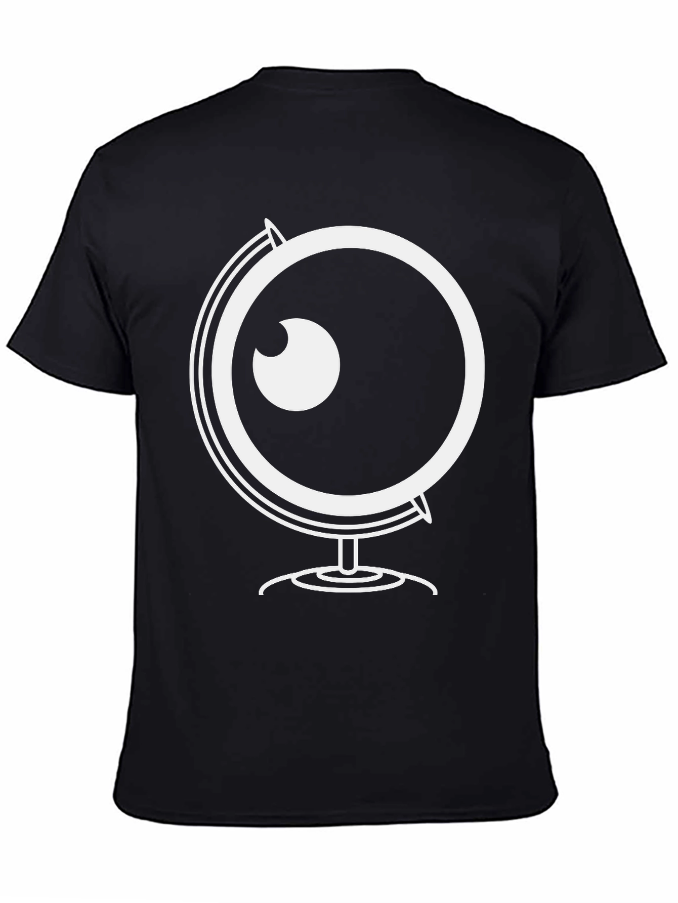 Globe Eyeball Graphic Black T-Shirt