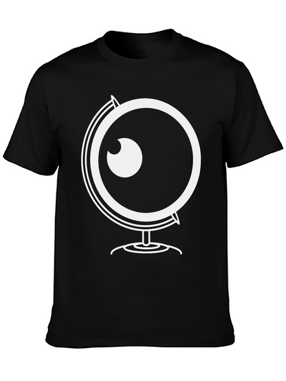 Globe Eyeball Graphic Black T-Shirt