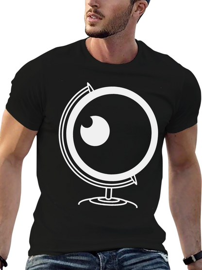 Globe Eyeball Graphic Black T-Shirt