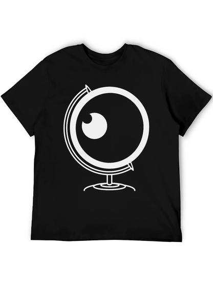 Globe Eyeball Graphic Black T-Shirt