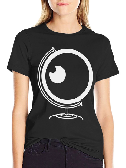 Globe Eyeball Graphic Black T-Shirt