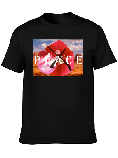 Peace Kite Black T-Shirt