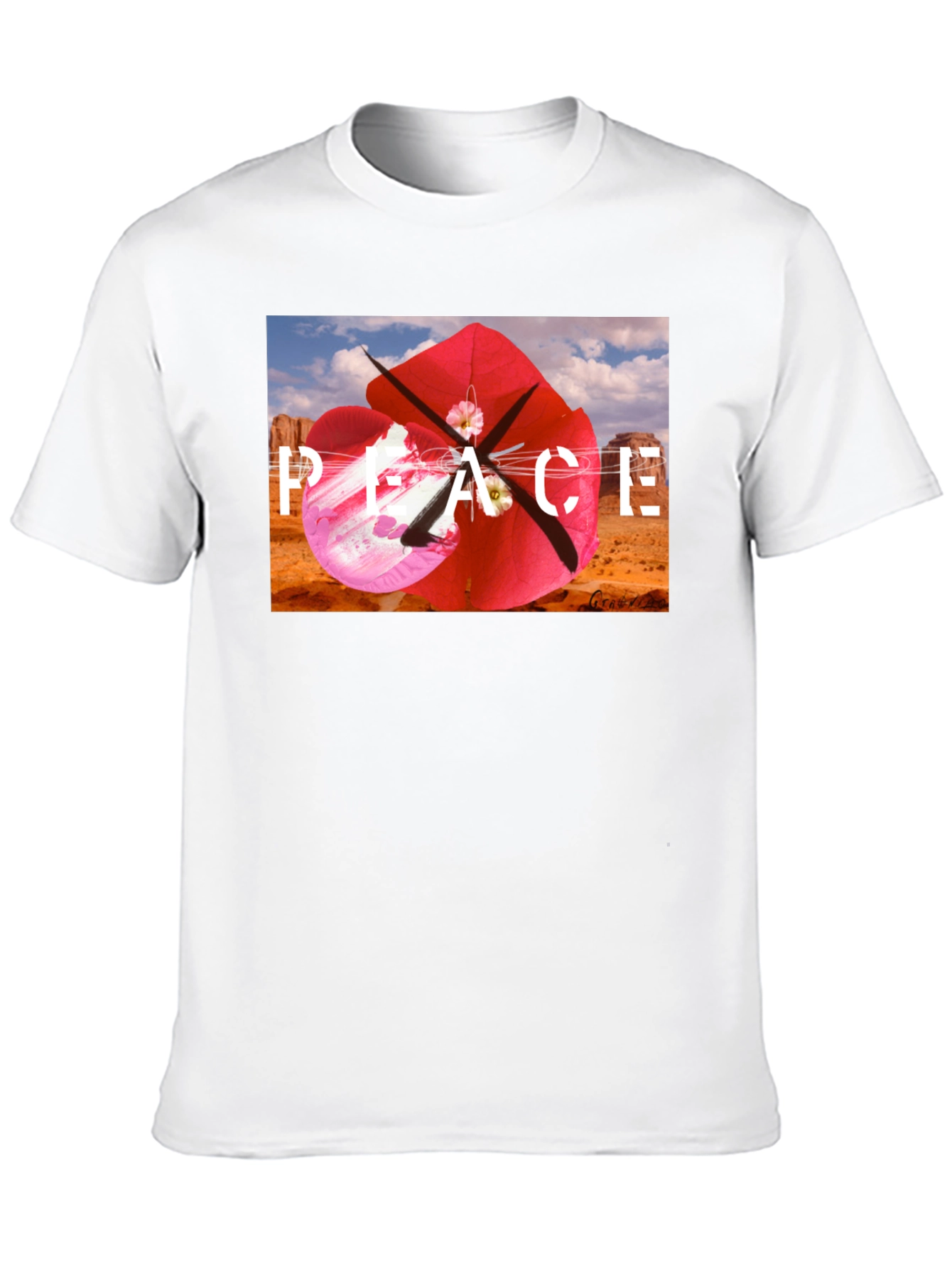 Peace Kite Black T-Shirt