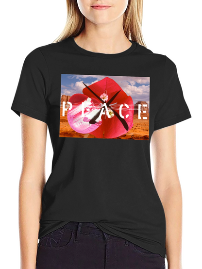 Peace Kite Black T-Shirt