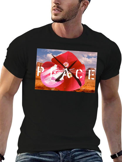 Peace Kite Black T-Shirt