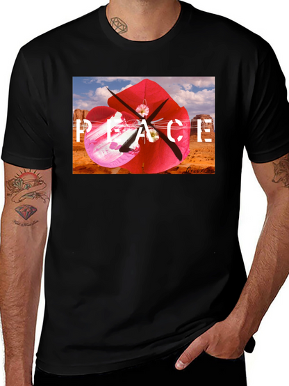 Peace Kite Black T-Shirt