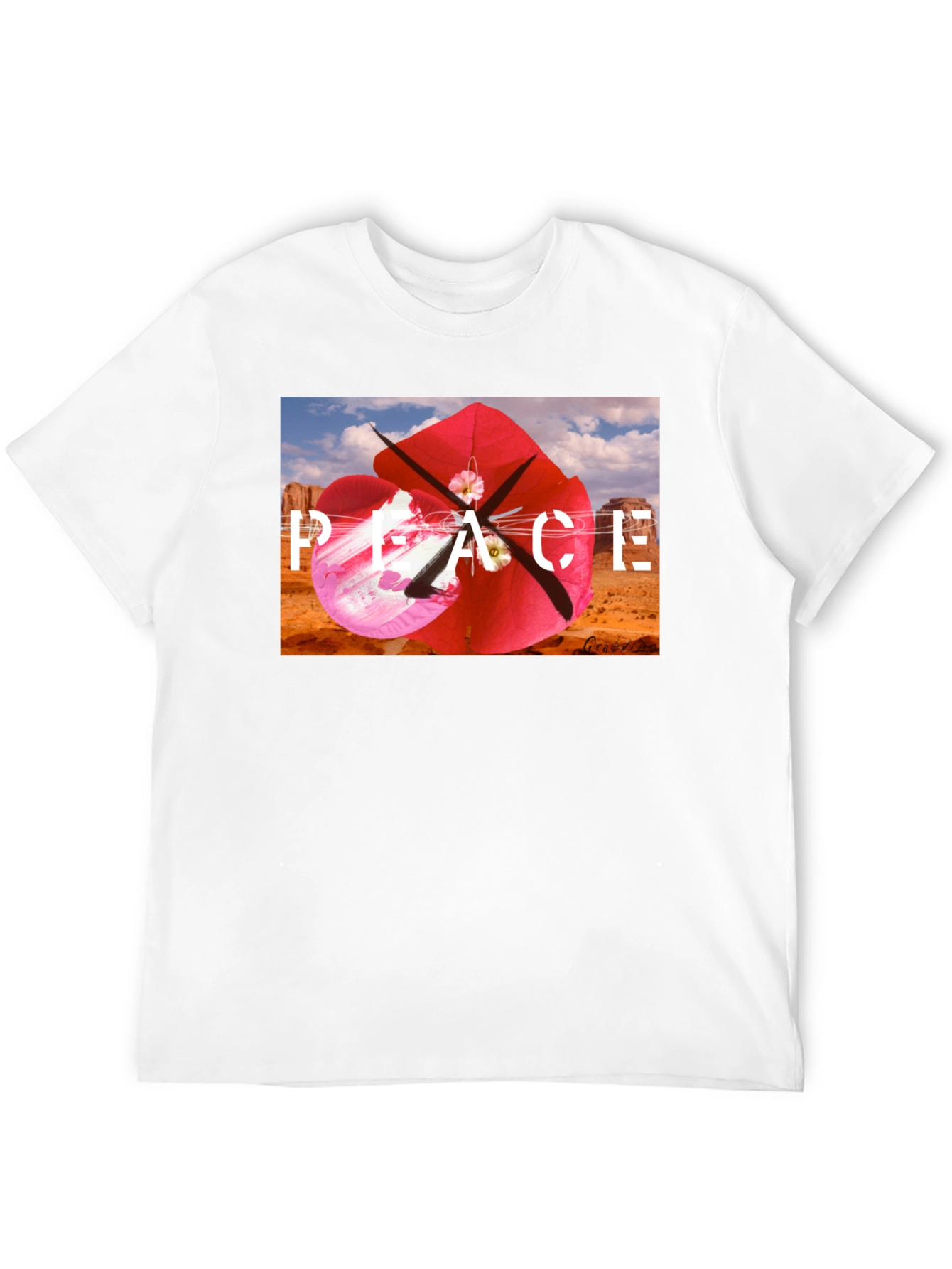 Peace Kite Black T-Shirt