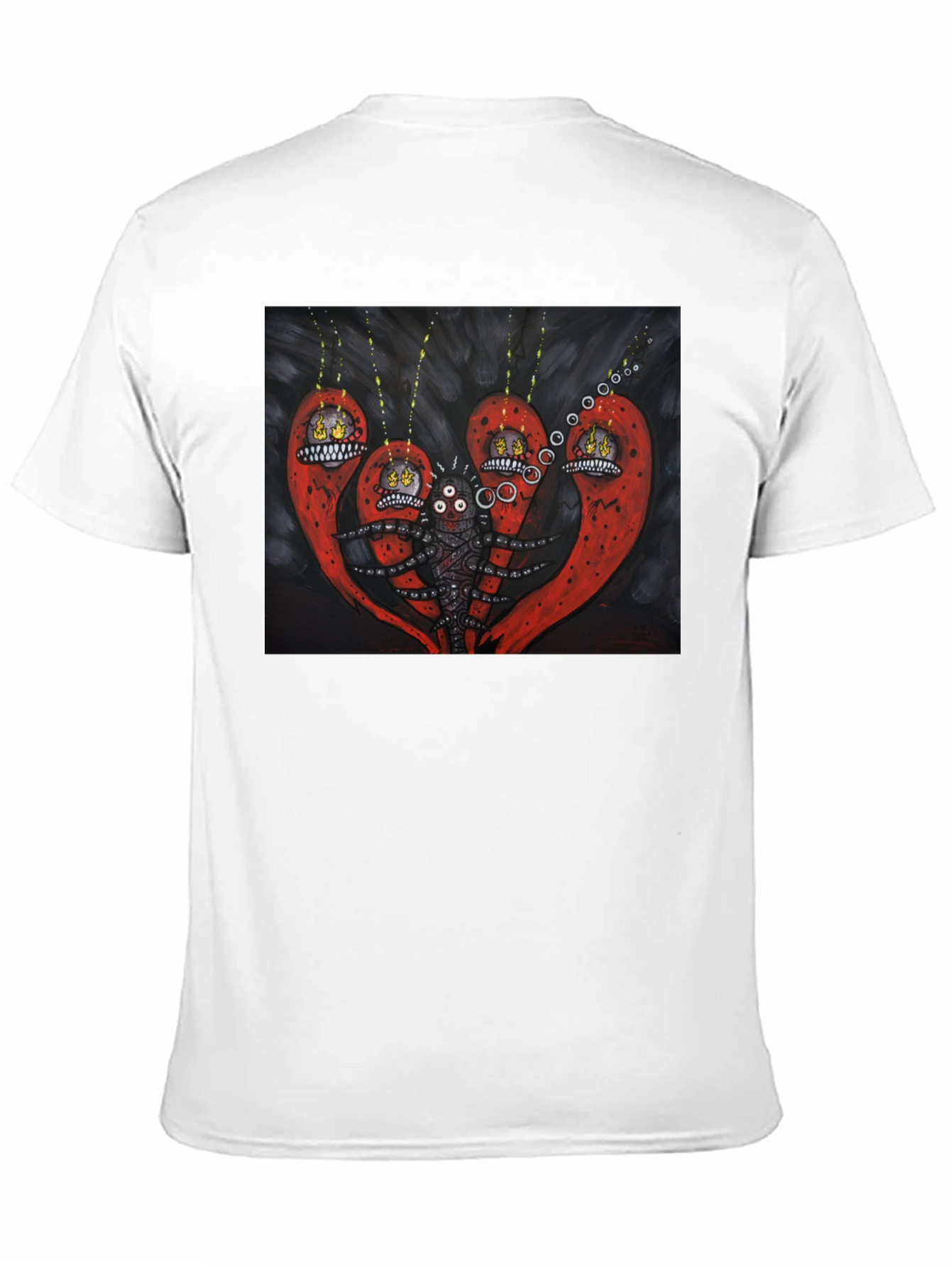Surreal Creature Graphic Black T-Shirt