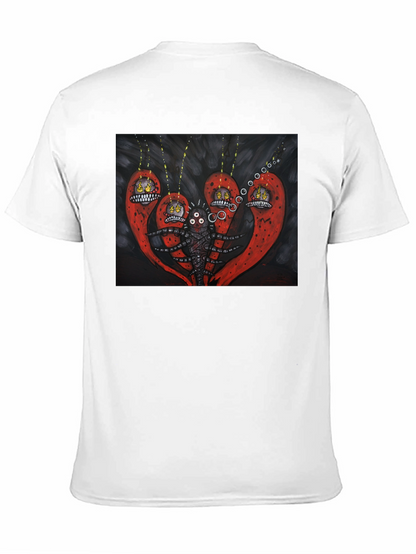 Surreal Creature Graphic Black T-Shirt