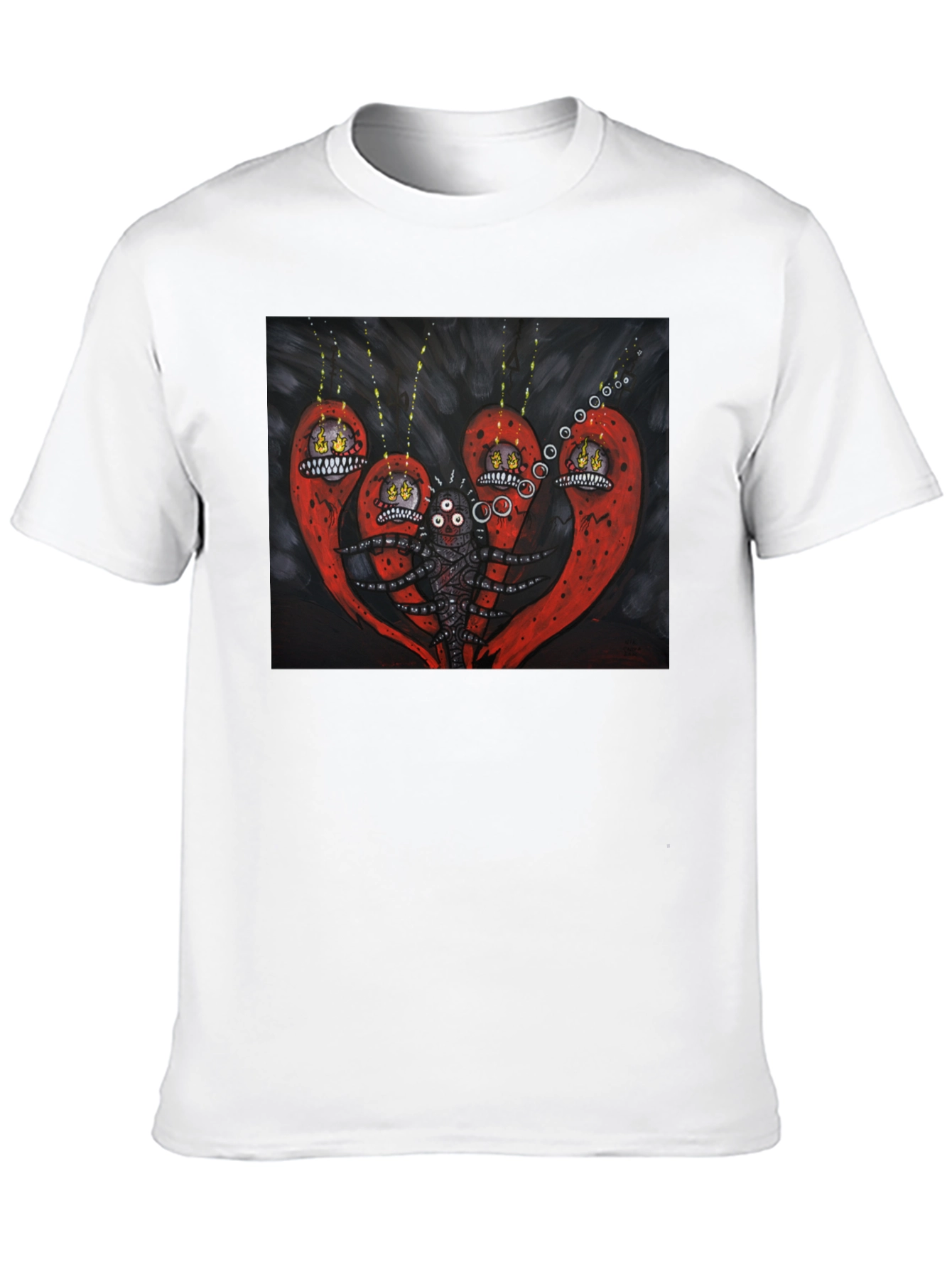 Surreal Creature Graphic Black T-Shirt
