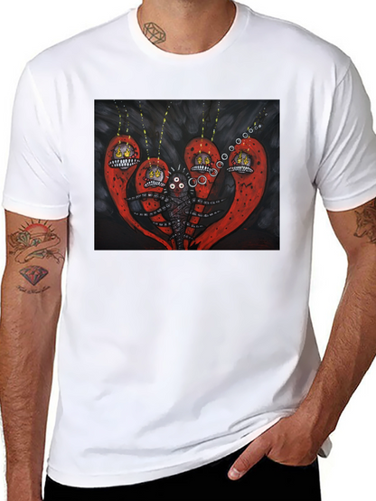Surreal Creature Graphic Black T-Shirt