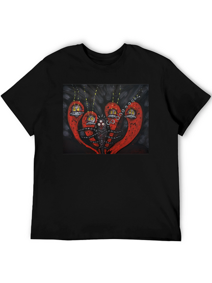 Surreal Creature Graphic Black T-Shirt