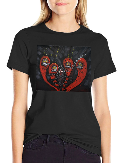 Surreal Creature Graphic Black T-Shirt