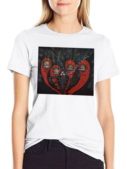 Surreal Creature Graphic Black T-Shirt