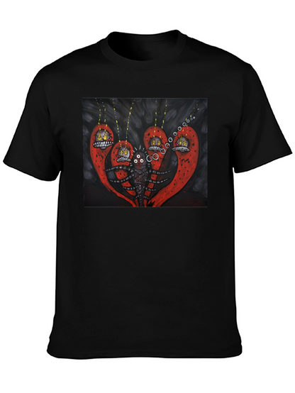 Surreal Creature Graphic Black T-Shirt