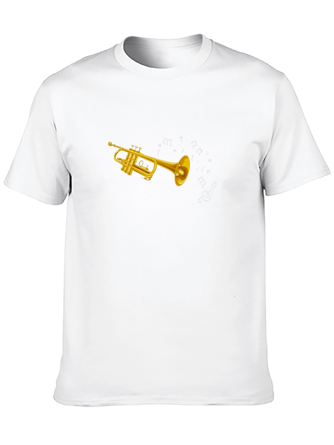 Trumpet Music Notes Graphic T-Shirt