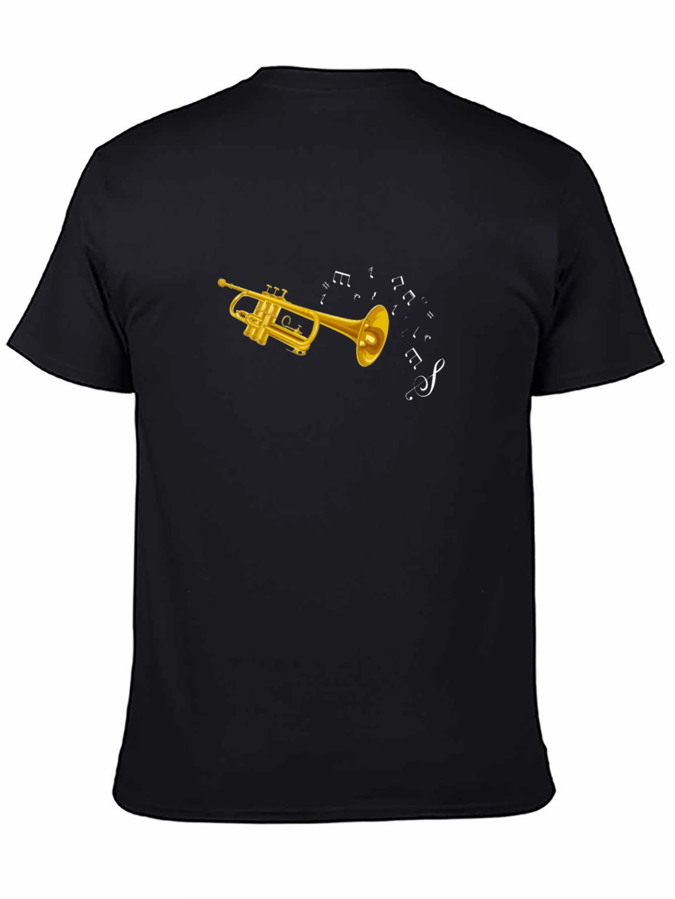 Trumpet Music Notes Graphic T-Shirt