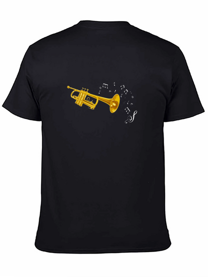 Trumpet Music Notes Graphic T-Shirt