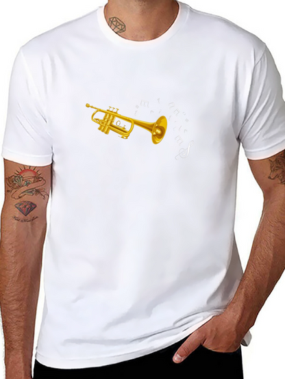 Trumpet Music Notes Graphic T-Shirt