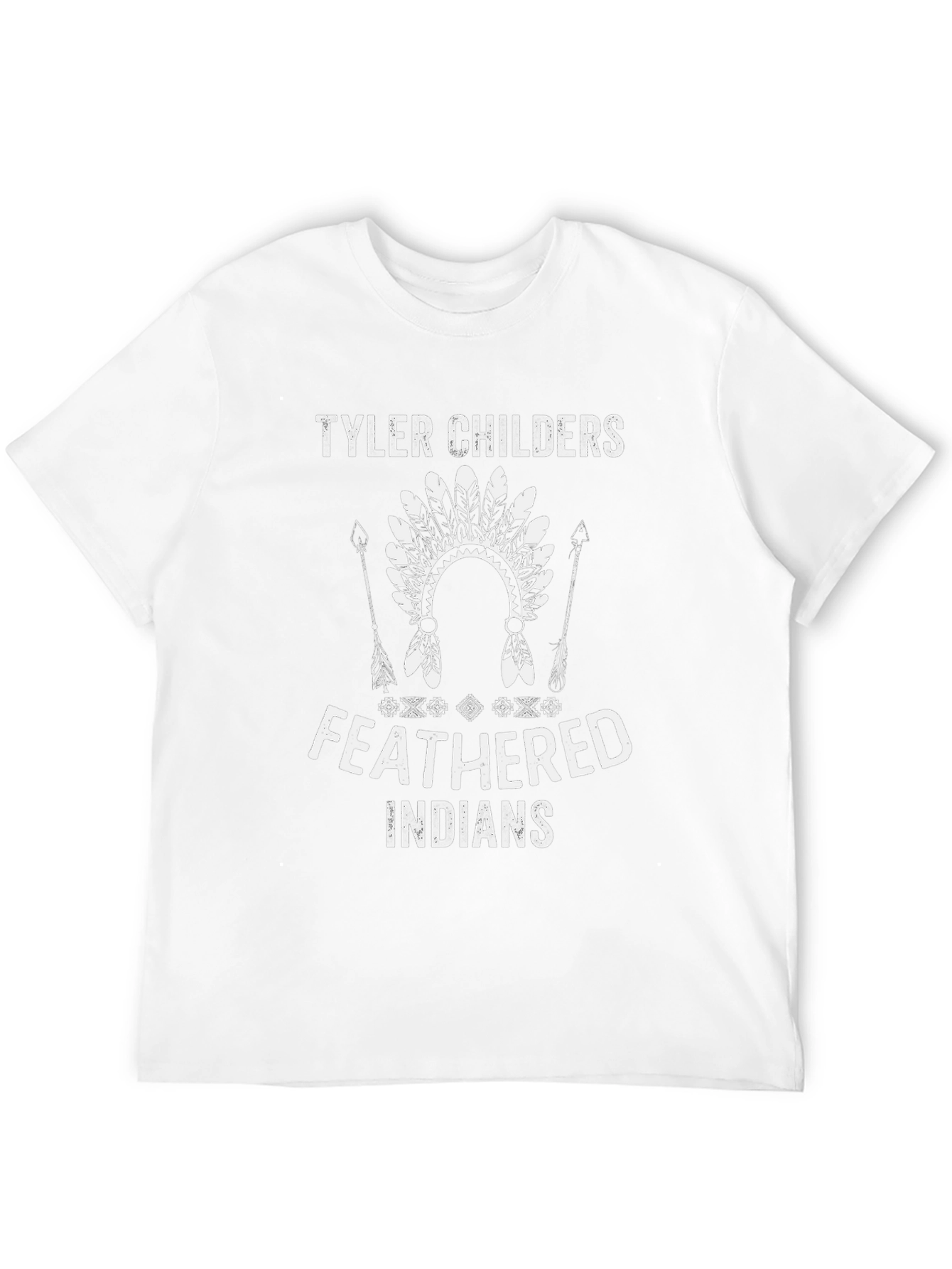 Tyler Childers Feathered Indians Black T-Shirt