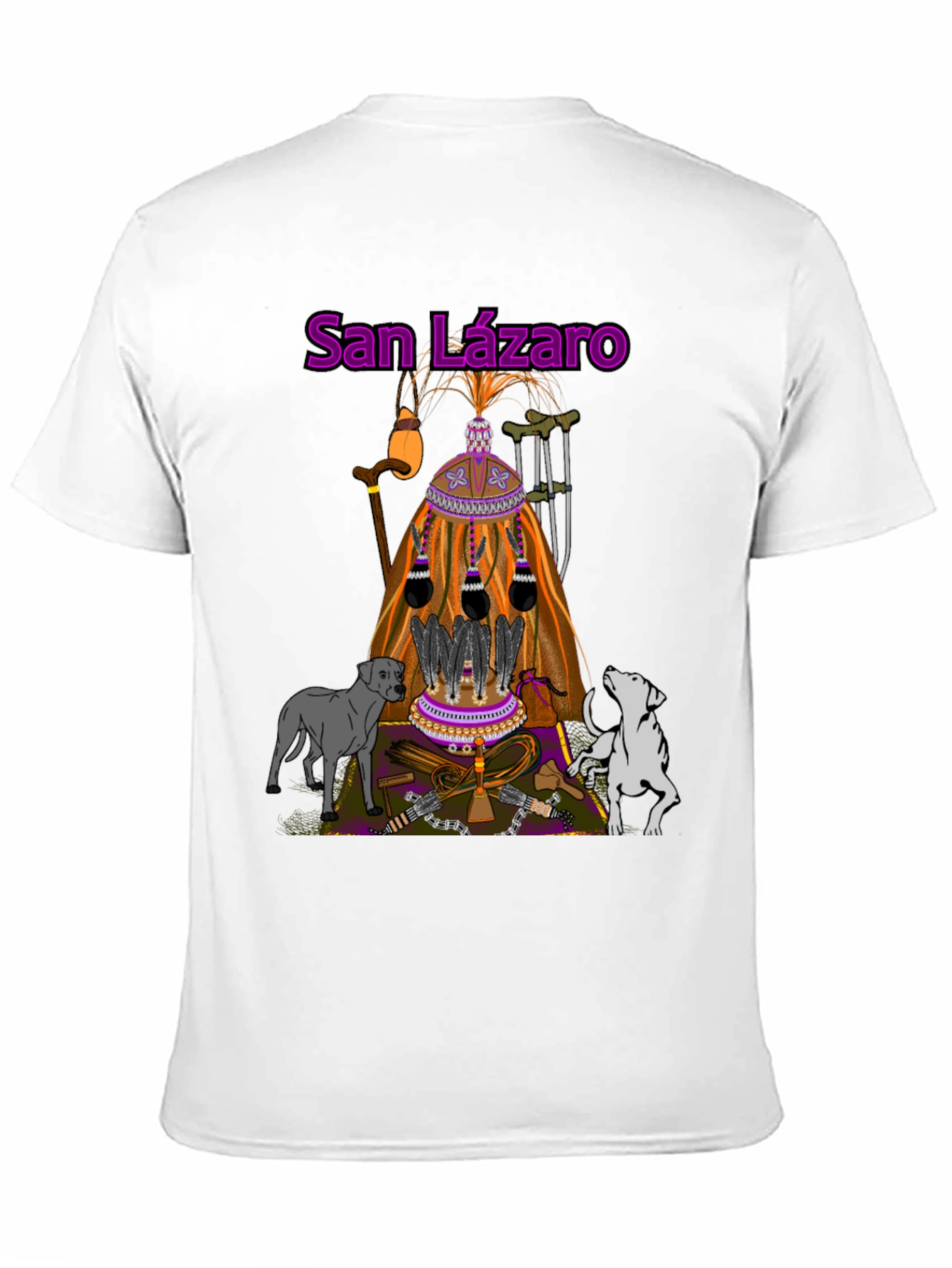 San Lázaro T-Shirt: Orisha Babalú Ayé Design