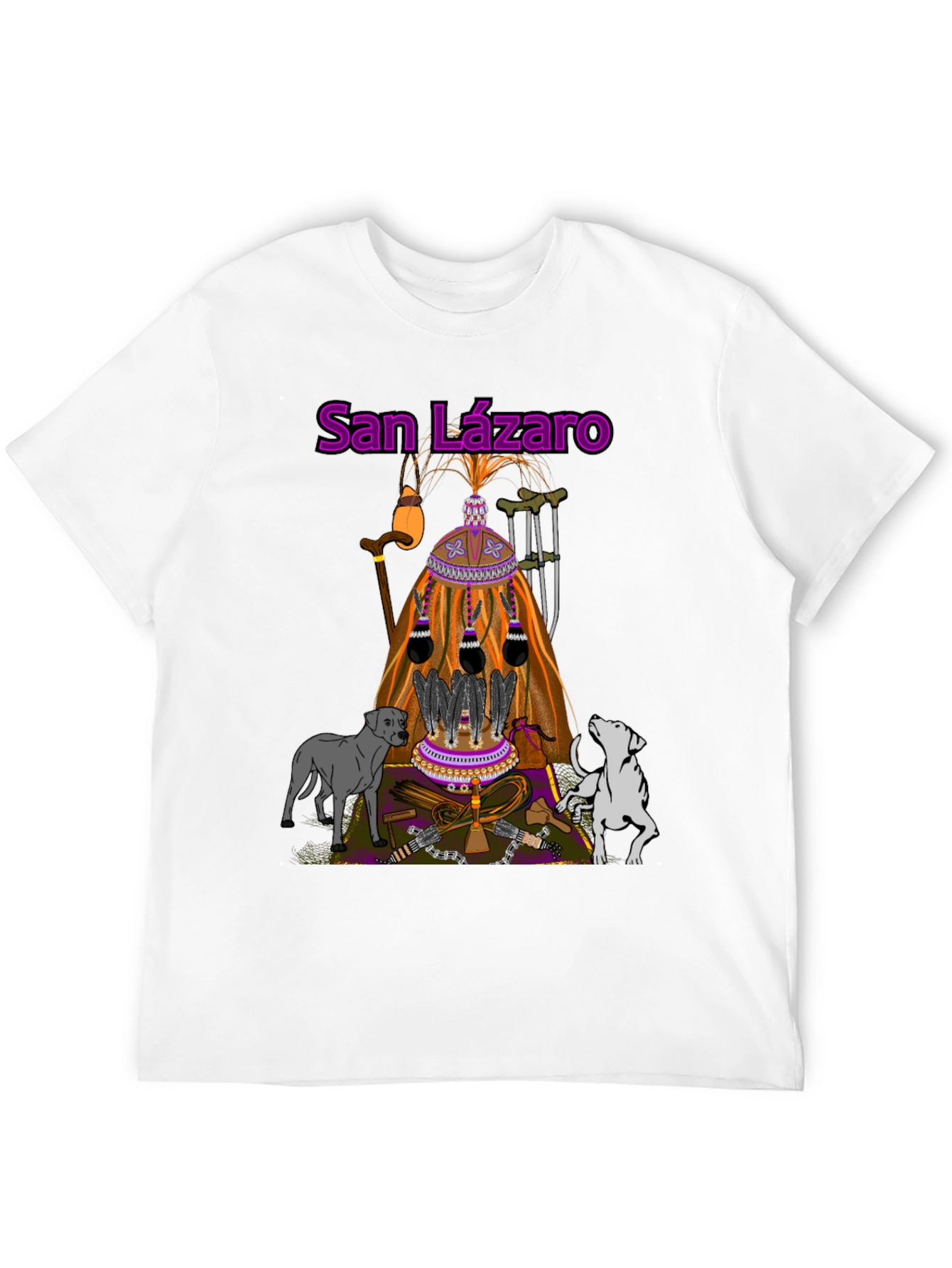 San Lázaro T-Shirt: Orisha Babalú Ayé Design