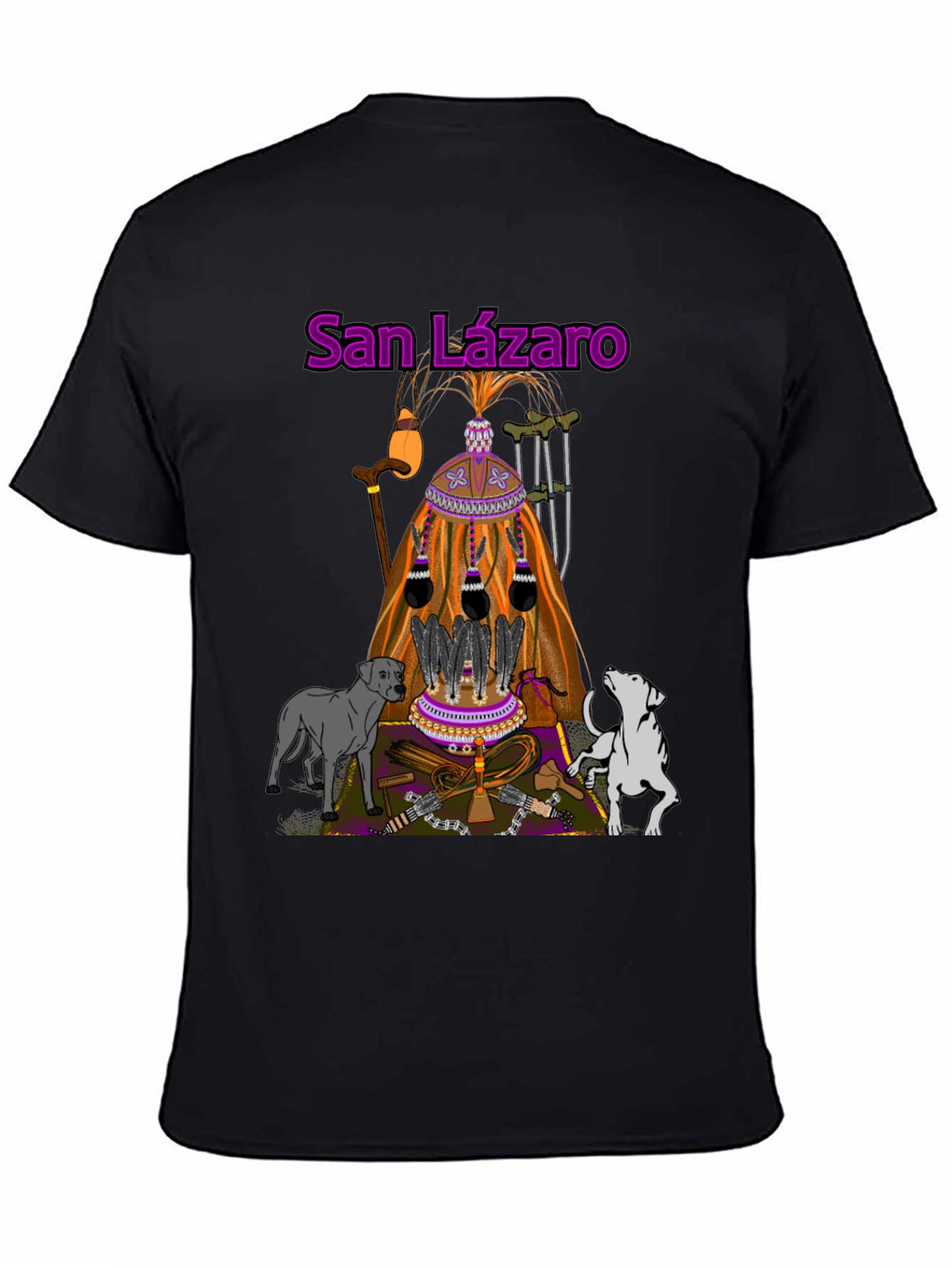 San Lázaro T-Shirt: Orisha Babalú Ayé Design