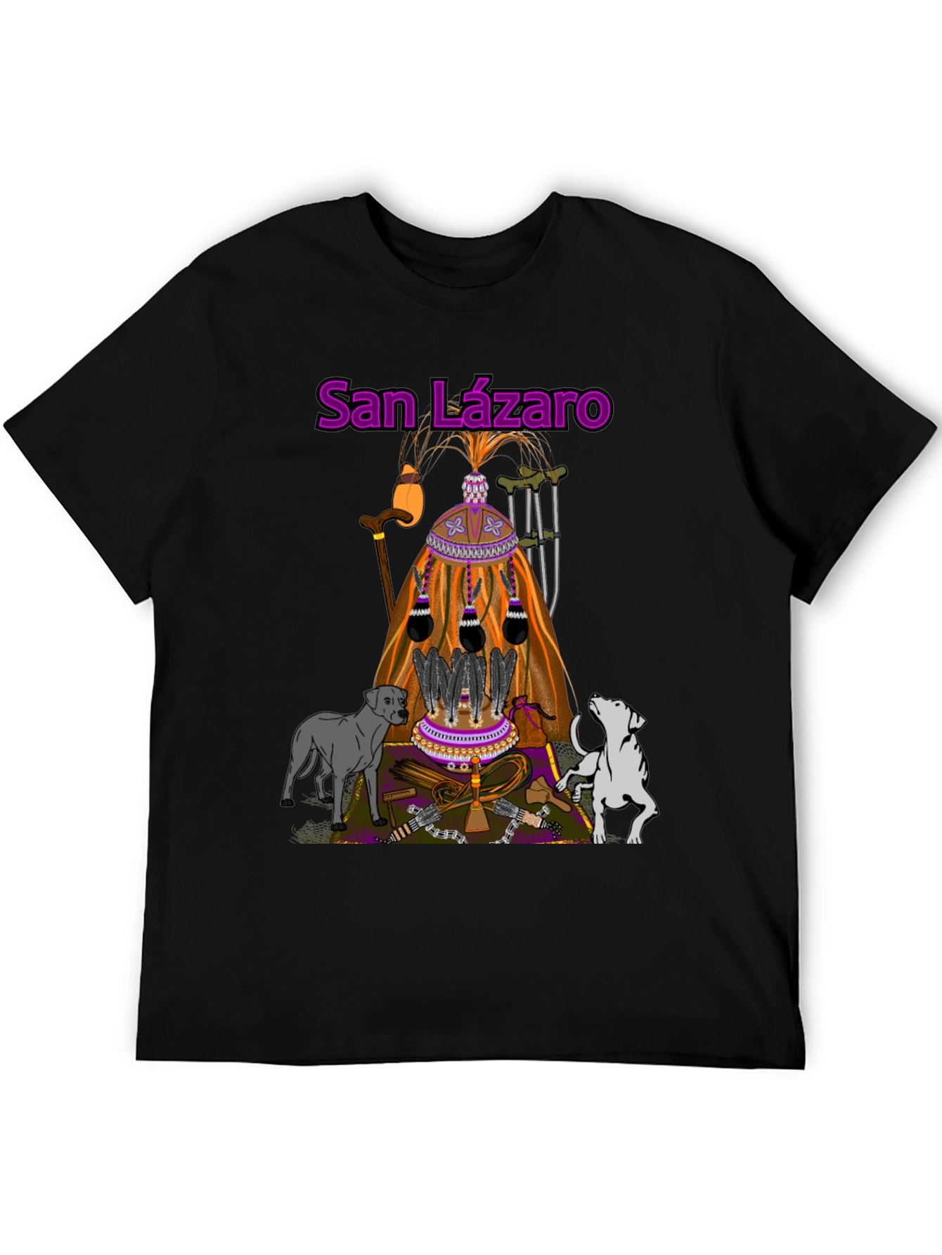 San Lázaro T-Shirt: Orisha Babalú Ayé Design