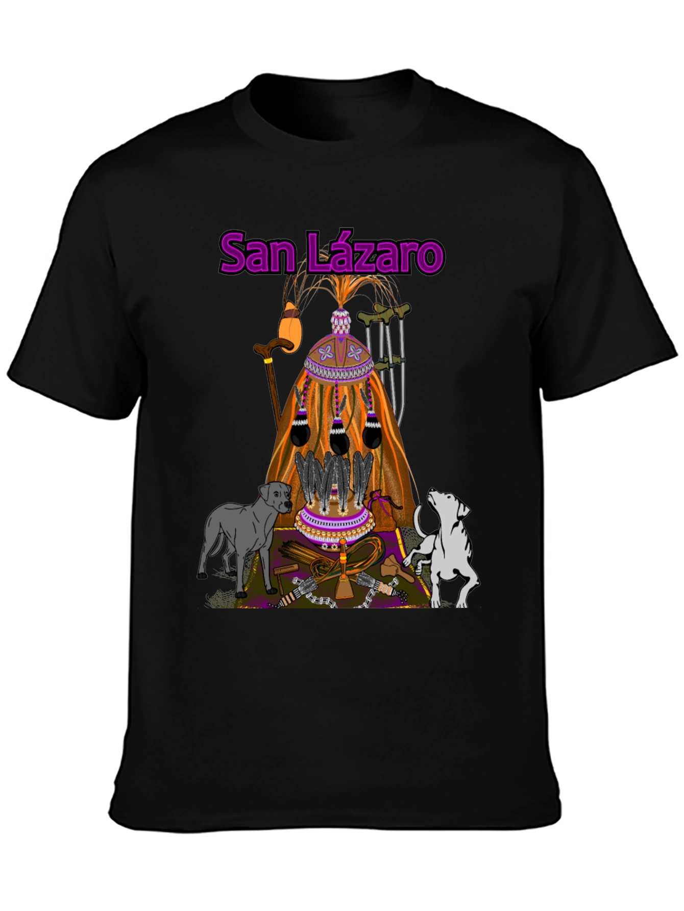 San Lázaro T-Shirt: Orisha Babalú Ayé Design