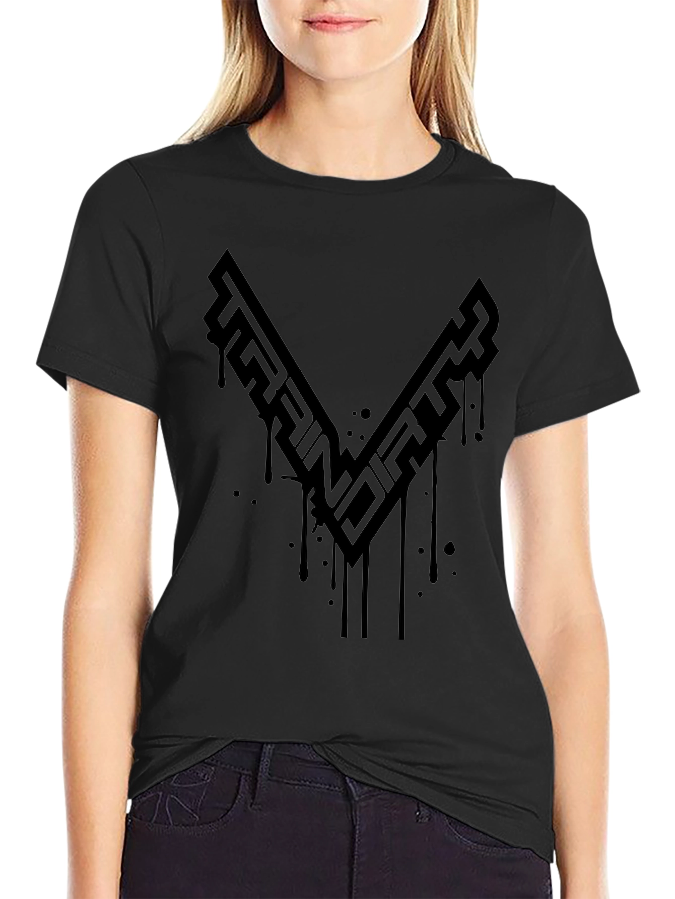 Train Dirty Black Graphic T-Shirt