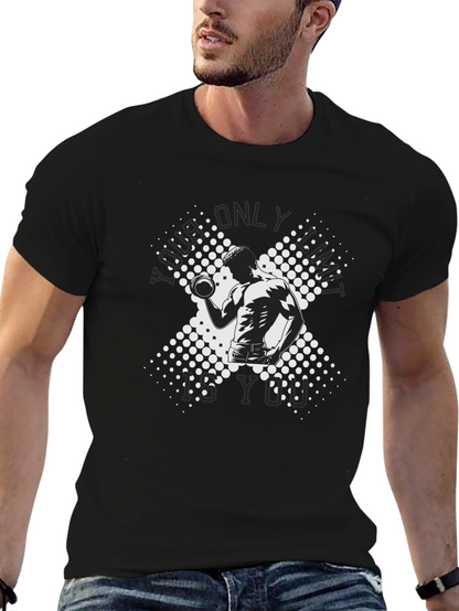 Workout Motivation Graphic Tee - Black