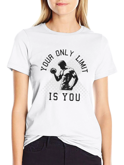 Workout Motivation Graphic Tee - Black
