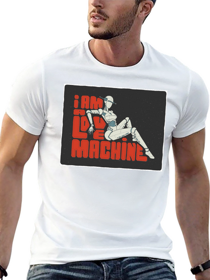 I am No Love Machine Robot Graphic Tee