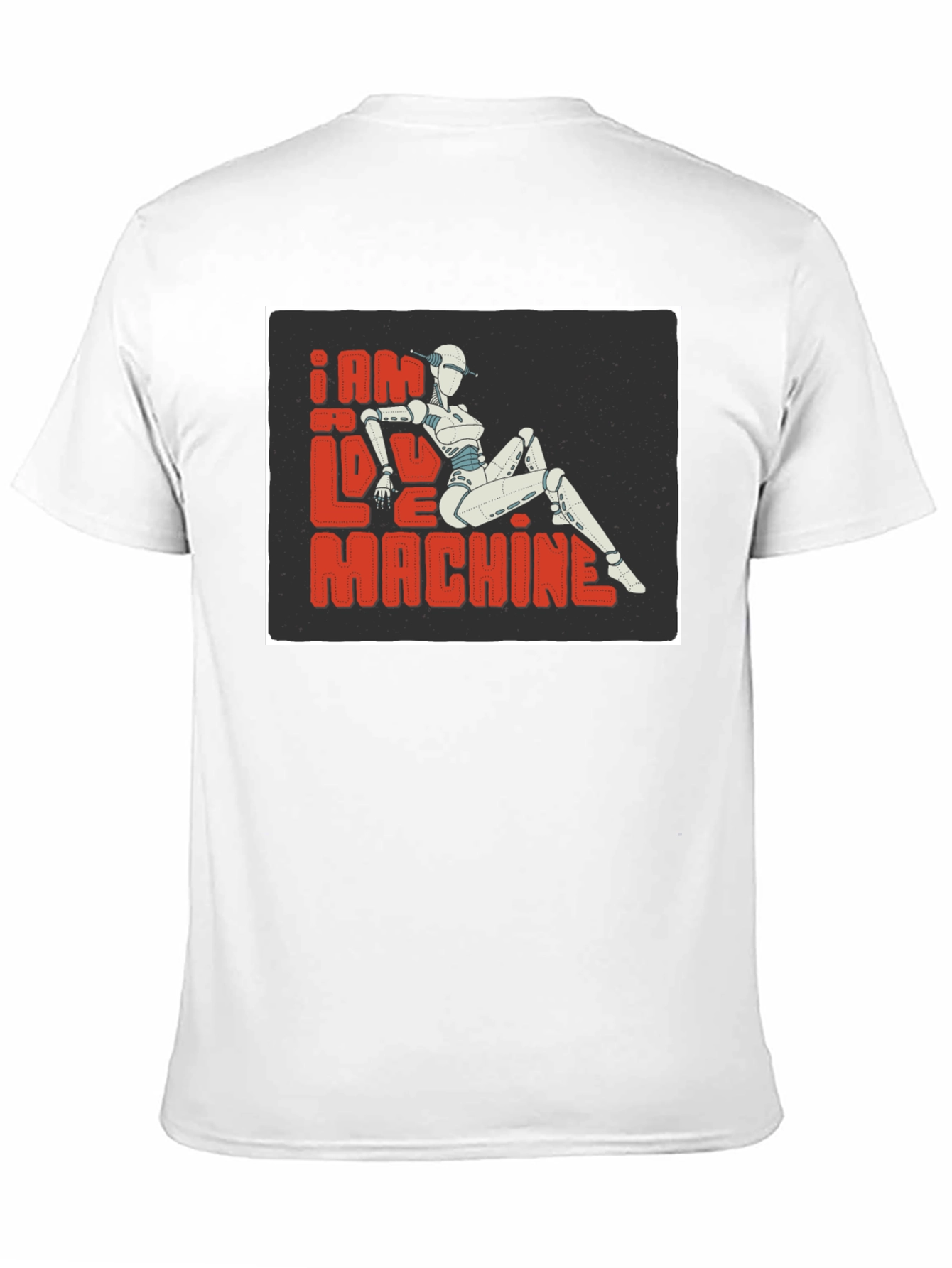 I am No Love Machine Robot Graphic Tee