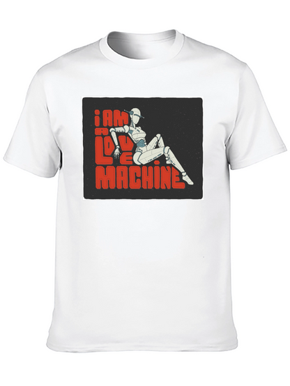 I am No Love Machine Robot Graphic Tee