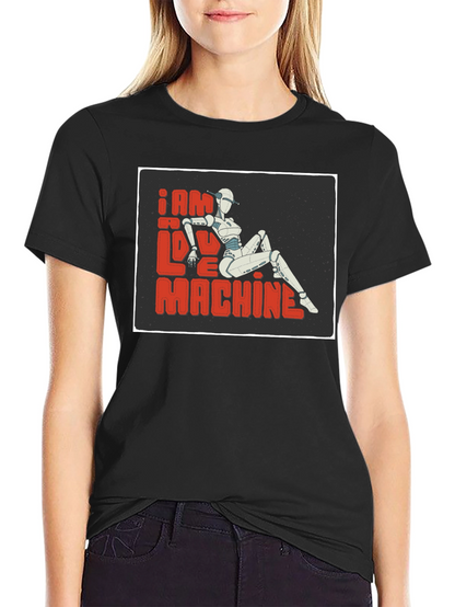 I am No Love Machine Robot Graphic Tee
