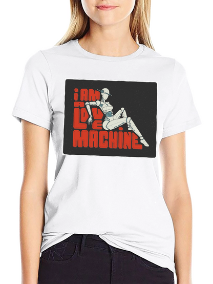 I am No Love Machine Robot Graphic Tee