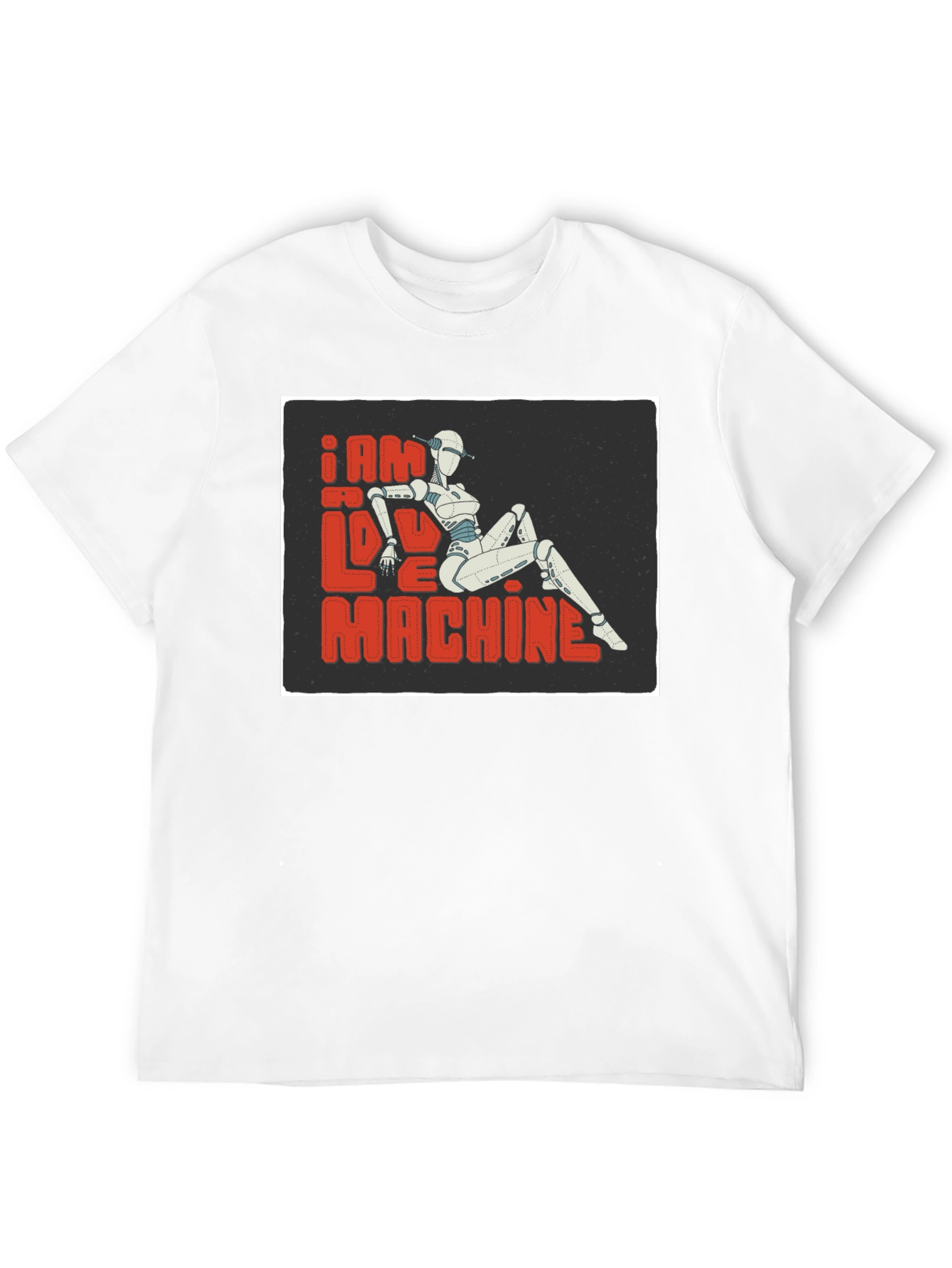I am No Love Machine Robot Graphic Tee