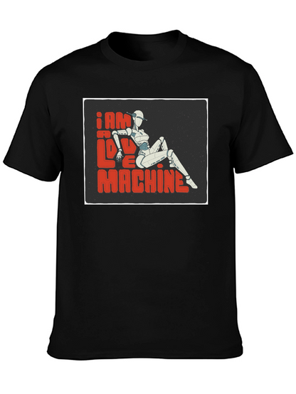I am No Love Machine Robot Graphic Tee