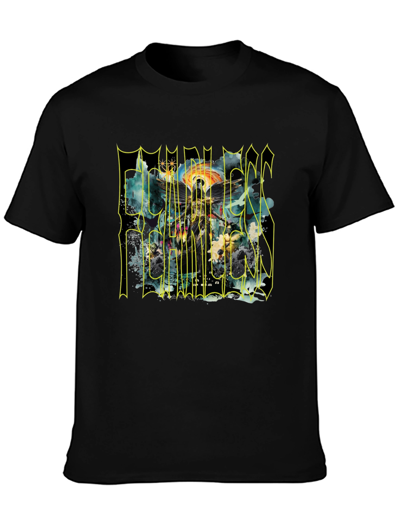 Fearless T-Shirt - Graphic Print Crew Neck Tee