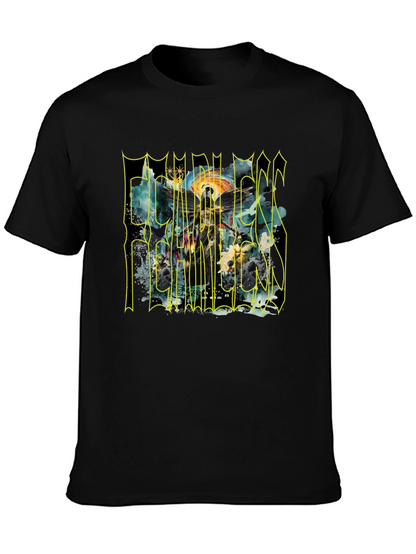 Fearless T-Shirt - Graphic Print Crew Neck Tee