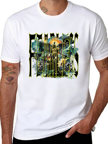 Fearless T-Shirt - Graphic Print Crew Neck Tee
